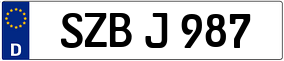 Trailer License Plate